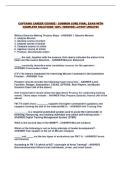 CAPTAINS CAREER COURSE - COMMON CORE FINAL EXAM WITH COMPLETE SOLUTIONS 100&percnt; VERIFIED LATEST UPDATE&excl;&excl;