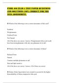 FNDH 400 EXAM 4 TEST PAPER QUESTIONS AND SOLUTIONS 100&percnt; CORRECT FOR THE 2026 ASSESSMENT&period;