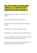 FPC STUDY GUIDE CB ACTUAL EXAM PAPER 2026 194 QUESTIONS WITH COMPLETE SOLUTIONS GRADED A&plus;