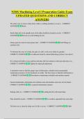 NIMS Machining Level I Preparation Guide Exam  UPDATED QUESTIONS AND CORRECT  ANSWERS