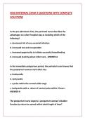 NSG MATERNAL EXAM 3 QUESTIONS WITH COMPLETE  SOLUTIONS