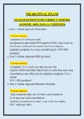 NR 602 Final Exam Study Guide &vert; Pediatric Primary Care Review & Practice Questions
