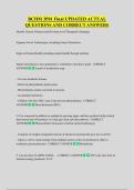 BCHM 3P01 Final UPDATED ACTUAL  QUESTIONS AND CORRECT ANSWERS