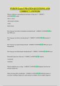 PYB159 Exam UPDATED QUESTIONS AND  CORRECT ANSWERS