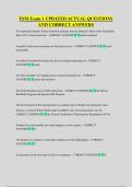 FSM Exam 1 UPDATED ACTUAL QUESTIONS  AND CORRECT ANSWERS