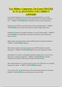FAA Military Competency Test Exam UPDATED  ACTUAL QUESTIONS AND CORRECT  ANSWERS