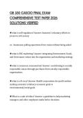 GB 350 CASCIO FINAL EXAM COMPREHENSIVE TEST PAPER 2026 SOLUTIONS VERIFIED