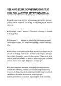 GEB 4890 EXAM 2 COMPREHENSIVE TEST 2026 FULL ANSWERS REVIEW GRADED A&plus;