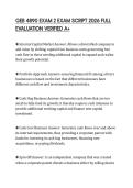 GEB 4890 EXAM 2 EXAM SCRIPT 2026 FULL EVALUATION VERIFIED A&plus;