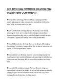 GEB 4890 EXAM 2 PRACTICE SOLUTION 2026 SOLVED ITEMS CONFIRMED A&plus;