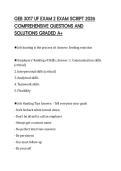 GEB 3017 UF EXAM 2 EXAM SCRIPT 2026 COMPREHENSIVE QUESTIONS AND SOLUTIONS GRADED A&plus;