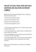 GEB 3017 UF EXAM 2 FINAL PAPER 2026 EXAM QUESTIONS AND SOLUTIONS 100 PERCENT CORRECT