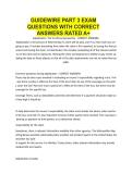 GUIDEWIRE PART 3 EXAM QUESTIONS WITH CORRECT ANSWERS RATED A&plus;