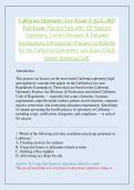 California Optometry Law Exam &lpar;CALE&rpar; 2025 Test Exam  Practice Test with 100 Realistic Questions&comma; Correct Answers & Detailed Explanations Introduction Prepare confidently for the California Optometry Law Exam &lpar;CALE&rpar;  instant download pdf&period;