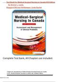 Test Bank For Medical-Surgical Nursing in Canada 4th Edition  By Sharon L&period; Lewis&semi;  Margaret McLean Heitkemper