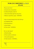 NURS 2513 MIDTERM EXAM QUESTIONS AND ANSWERS 2026