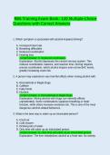 RBS Training Exam Bank 120 Multiple-Choice Questions with Correct Answers