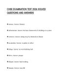 CHSE EXAMINATION TEST 2026 SOLVED QUESTIONS AND ANSWERS