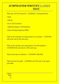 JUMPMASTER WRITTEN TEST QUESTIONS AND ANSWERS 2026
