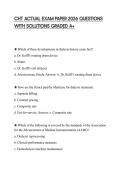 CHT ACTUAL EXAM PAPER 2026 QUESTIONS WITH SOLUTIONS GRADED A&plus;