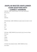 ANAPLAN MASTER ANAPLANNER EXAM QUESTIONS WITH CORRECT ANSWERS&period;