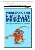SOLUTION MANUAL FOR Summary Principles and Practice of Marketing   David Jobber & Fiona Ellis- Chadwick Ninth Edition