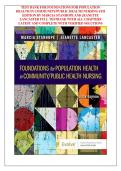 Test Bank for Foundations of Population Health in Community&sol;Public Health Nursing &ndash; 6th Edition by Stanhope & Lancaster