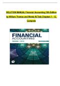 TEST BANK FOR Financial Accounting&comma; 13th Edition Solution Manual by C William Thomas and Wendy M&period; Tietz&comma; Verified Chapters 1 - 12&comma; Complete Newest Version