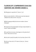 FLUOROSCOPY COMPREHENSIVE EXAM 2026 QUESTIONS AND ANSWERS GRADED A&plus;