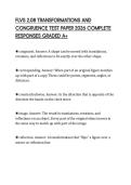 FLVS 2&period;08 TRANSFORMATIONS AND CONGRUENCE TEST PAPER 2026 COMPLETE RESPONSES GRADED A&plus;