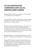 FLVS 2&period;08 TRANSFORMATIONS COMPREHENSIVE SCRIPT 2026 FULL QUESTIONS CORRECT ANSWERS