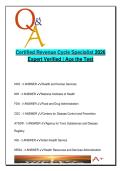 CERTIFIED REVENUE CYCLE  EXAM COMPLETE PACKAGE DEAL