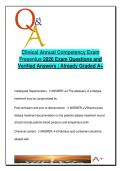resenius Clinical Annual Competency &ndash; 100&plus; Verified Exam Questions & Answers &vert; Dialysis&comma; KECN&comma; Heparin&comma; Water Quality&comma; Safety Protocols &vert; 2026