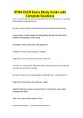 STNA OHIO Exam Study Guide with Complete Solutions