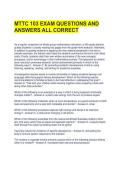 MTTC 103 EXAM QUESTIONS AND ANSWERS ALL CORRECT