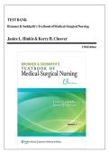 TEST  BANK  Brunner  &  Suddarth's  Textbook  of  Medical-Surgical  Nursing    Janice  L&period;  Hinkle  &  Kerry  H&period;  Cheever  13th edition