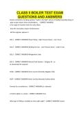 CLASS 5 BOILER TEST EXAM QUESTIONS AND ANSWERS&period;