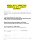 BOILER STUDY GUIDE EXAM QUESTIONS WITH CORRECT RESPONSE&period;