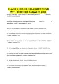 CLASS 5 BOILER EXAM QUESTIONS WITH CORRECT ANSWERS 2026