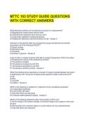 MTTC 103 STUDY GUIDE QUESTIONS WITH CORRECT ANSWERS 