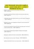 KENTUCKY BOILER EXAMS QUESTIONS WITH CORRECT ANSWERS RATED A&plus;