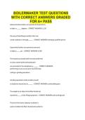 BOILERMAKER TEST QUESTIONS WITH CORRECT ANSWERS GRADED FOR A&plus; PASS&period;