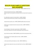 BOILER EXAM SAMPLE QUESTIONS AND ANSWERS&period;