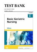 Test Bank for Basic Geriatric Nursing 8th Edition &ndash; Patricia A&period; Williams &vert; 100&percnt; Guaranteed Pass &vert; Latest Update 2026