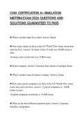 CHIA CERTIFICATION A&plus; SIMULATION MIDTERM EXAM 2026 QUESTIONS AND SOLUTIONS GUARANTEED TO PASS