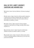 ENGL 102 TEST 2 LIBERTY UNIVERSITY QUESTIONS AND ANSWERS 2026
