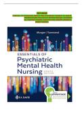 Essentials of Psychiatric Mental Health Nursing &ndash; 8th Edition &vert; Graded A&plus; &vert; 2026 Latest Update&excl;&excl;&excl;