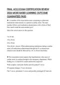 FINAL ACLS EXAM CERTIFICATION REVIEW 2026 MODE BASED LEARNING OUTCOME GUARANTEED PASS