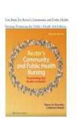 Test Bank For Rector's Community and Public Health Nursing&colon; Promoting the Public's Health 11th Edition&period; All Chapters 2026