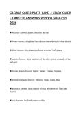GLOBUS QUIZ 2 PARTS 1 AND 2 STUDY GUIDE COMPLETE ANSWERS VERIFIED SUCCESS 2026